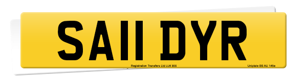 Registration number SA11 DYR